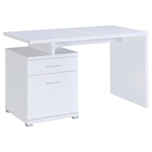 Load image into Gallery viewer, Irving 2-drawer Office Desk with Cabinet White
