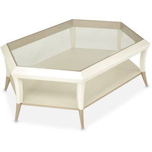 Load image into Gallery viewer, AICO La Rachelle Hexagon Cocktail Table w/Glass in Medium Champagne
