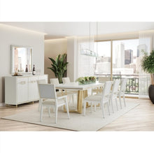 Load image into Gallery viewer, AICO Furniture Palm Gate Rectangular Dining Table in Cloud White

