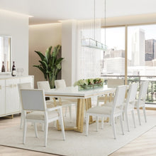 Load image into Gallery viewer, AICO Furniture Palm Gate Rectangular Dining Table in Cloud White
