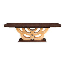 Load image into Gallery viewer, AICO Furniture Camellia Field Rectangular Pedestal Dining Table in Warm Pecan
