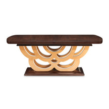 Load image into Gallery viewer, AICO Furniture Camellia Field Rectangular Pedestal Dining Table in Warm Pecan
