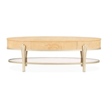 Load image into Gallery viewer, AICO Furniture Camellia Field Oval Cocktail Table in Caramel

