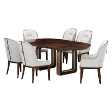Load image into Gallery viewer, AICO Furniture Houston Oval Dining Table in Walnut
