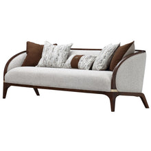 Load image into Gallery viewer, AICO Furniture Houston Sofa Pebble in Walnut

