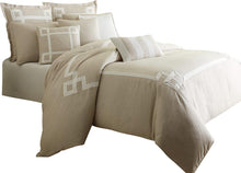 Load image into Gallery viewer, Avenue A 9-pc Queen Comforter Set in Natural
