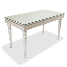 Load image into Gallery viewer, Glimmering Heights 2pc Writing Desk w/Glass Top in Ivory

