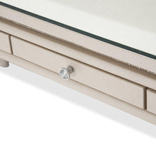 Load image into Gallery viewer, Glimmering Heights 2pc Writing Desk w/Glass Top in Ivory
