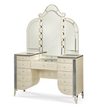 Load image into Gallery viewer, Hollywood Swank Vanity Mirror in Crystal Croc
