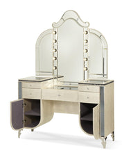 Load image into Gallery viewer, Hollywood Swank Vanity Mirror in Crystal Croc
