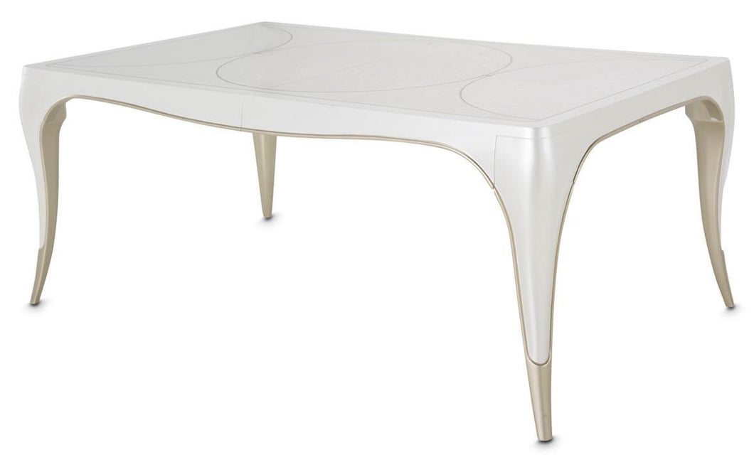 Furniture London Place Dining Table in Creamy Pearl