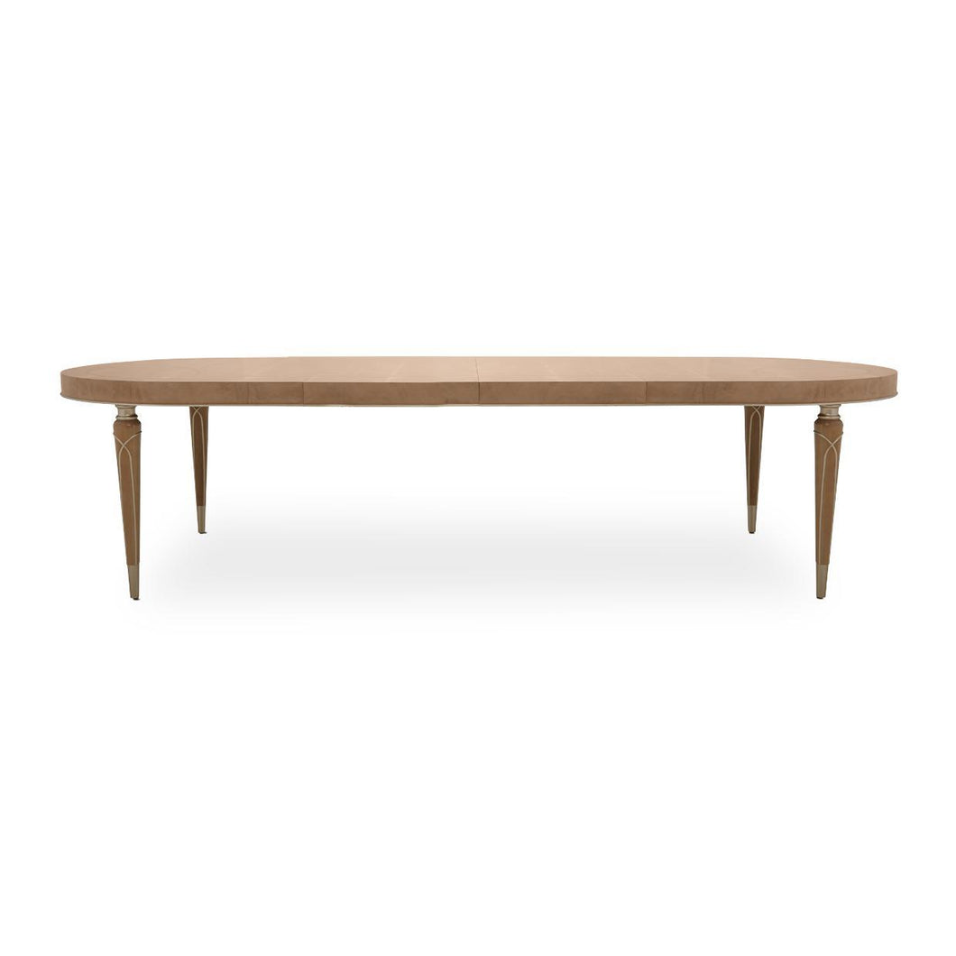 Villa Cherie 4 Leg Oval Dining Table in Caramel