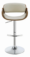 Load image into Gallery viewer, Dana Adjustable Bar Stool Ecru and Chrome
