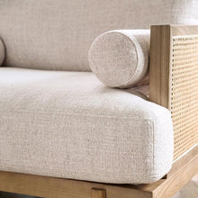 Load image into Gallery viewer, ALESUND Sofa, Beige/Light Oak, Natural &amp; Brown
