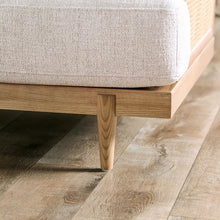 Load image into Gallery viewer, ALESUND Sofa, Beige/Light Oak, Natural &amp; Brown
