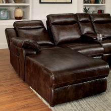 Load image into Gallery viewer, Hardy Brown Sectional w/ Console, Brown
