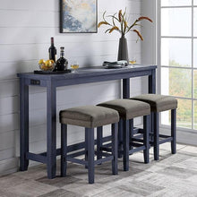 Load image into Gallery viewer, Caerleon 3 &amp; 4 Piece Counter Ht. Set Gray &amp; Blue
