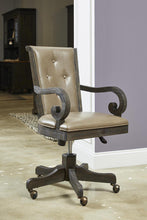 Load image into Gallery viewer, Magnussen Bellamy Fully Upholstered Swivel Chair in Peppercorn
