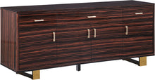 Load image into Gallery viewer, Excel Brown Zebra Wood Veneer Lacquer Sideboard/Buffet
