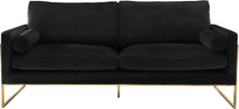 Load image into Gallery viewer, Mila Black Velvet Sofa
