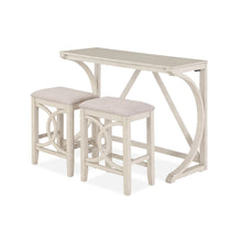 Load image into Gallery viewer, BELLA COUNTER TABLE &amp; 2 STOOLS -2 TONE BISQUE
