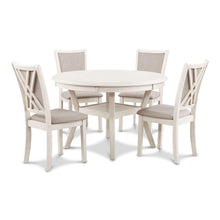 Load image into Gallery viewer, AMY 5PC ROUND DINING SET- BISQUE
