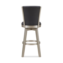 Load image into Gallery viewer, BERKELY 30&quot; SWIVEL BAR STOOL-BLACK/PLATINUM
