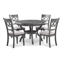 Load image into Gallery viewer, CORI ROUND DINING 5 PC SET-GRAY
