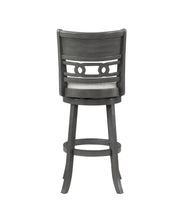 Load image into Gallery viewer, GIA 29&quot; SWIVEL BARSTOOL-GRAY W/GRAY FABRIC SEAT
