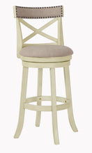 Load image into Gallery viewer, YORK 29&quot; BAR STOOL-ANT WHITE W/FABRIC SEAT

