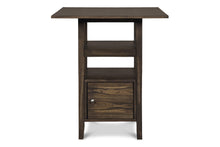 Load image into Gallery viewer, DERBY COUNTER TABLE &amp; 4 STOOLS (SET) - CHOCOLATE
