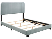 Load image into Gallery viewer, Pulaski ACH All-In-One Queen Channeled Bed in Blue

