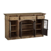 Load image into Gallery viewer, Pulaski Metal Door Light Oak Sideboard
