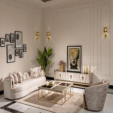 Load image into Gallery viewer, AICO Carmela Cocktail Table in Shimmer Ivory

