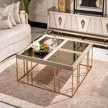 Load image into Gallery viewer, AICO Carmela Cocktail Table in Shimmer Ivory

