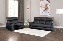 Load image into Gallery viewer, Bienne Sofa Manual Recliner White &amp; Black
