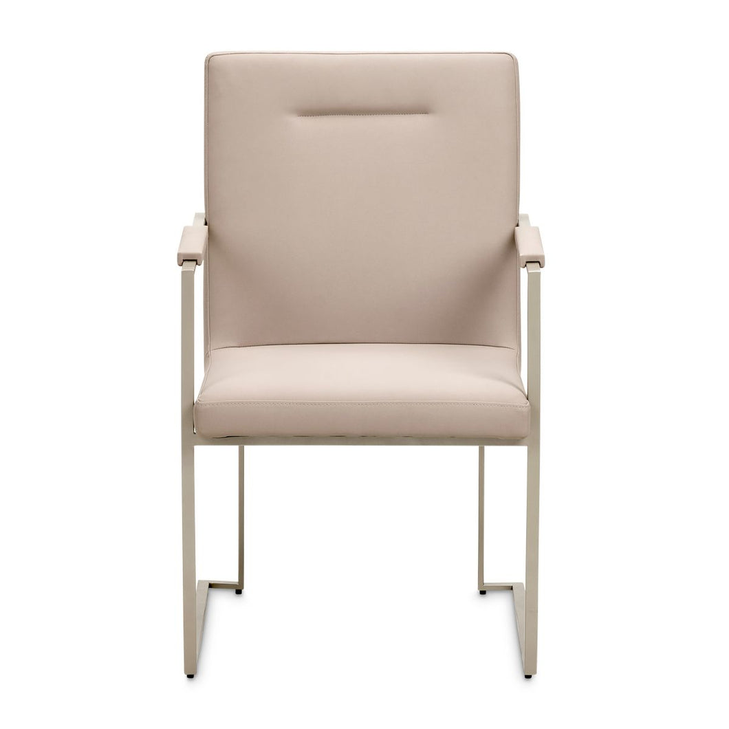 AICO Marin Arm Chair (Set of 2) in Greige image