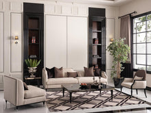 Load image into Gallery viewer, AICO La Francaise Mansion Sofa in Cafe/Black
