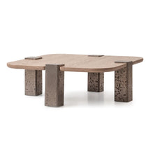 Load image into Gallery viewer, AICO Furniture Bristol Point Large Cocktail Table in Saddle Brown image
