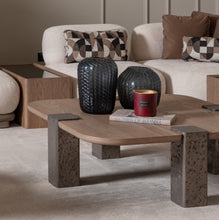 Load image into Gallery viewer, AICO Furniture Bristol Point Large Cocktail Table in Saddle Brown
