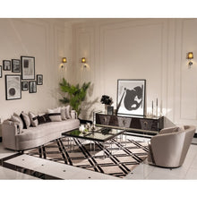 Load image into Gallery viewer, AICO Furniture Carmela Cocktail Table in Glossy Charcoal Sand
