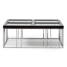 Load image into Gallery viewer, AICO Furniture Carmela Cocktail Table in Glossy Charcoal Sand
