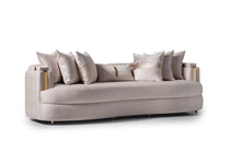 Load image into Gallery viewer, AICO Carmela Mansion Sofa in Shimmer Ivory
