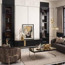 Load image into Gallery viewer, AICO Furniture Lisbon Cocktail Table in Silken Matte Black
