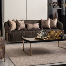 Load image into Gallery viewer, AICO Furniture Lisbon Sofa in Onyx Gold
