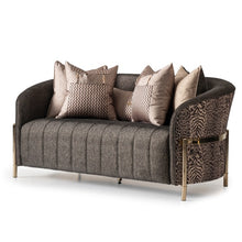 Load image into Gallery viewer, AICO Furniture Lisbon Loveseat in Onyx Gold image

