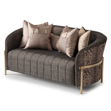 Load image into Gallery viewer, AICO Furniture Lisbon Loveseat in Onyx Gold
