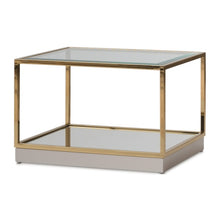 Load image into Gallery viewer, AICO Furniture Savannah Breeze 2pc Tall Cocktail Table in Bright Gold
