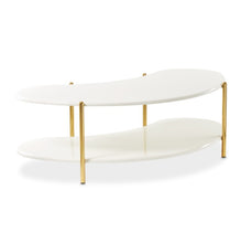 Load image into Gallery viewer, AICO Furniture Sassani Cocktail Table in Pearl White/Gold
