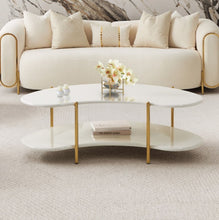 Load image into Gallery viewer, AICO Furniture Sassani Cocktail Table in Pearl White/Gold
